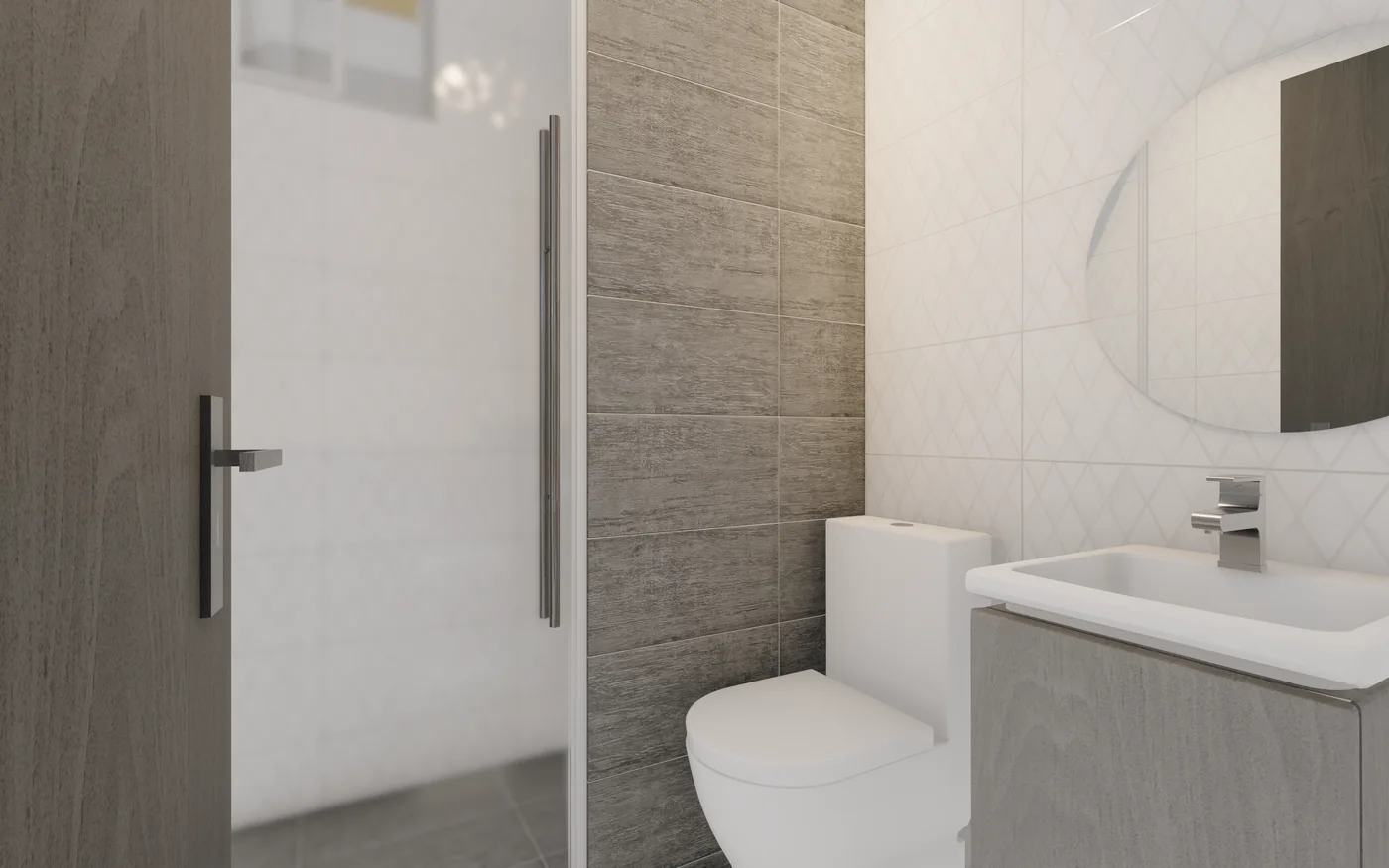 Baño terminado de una vivienda